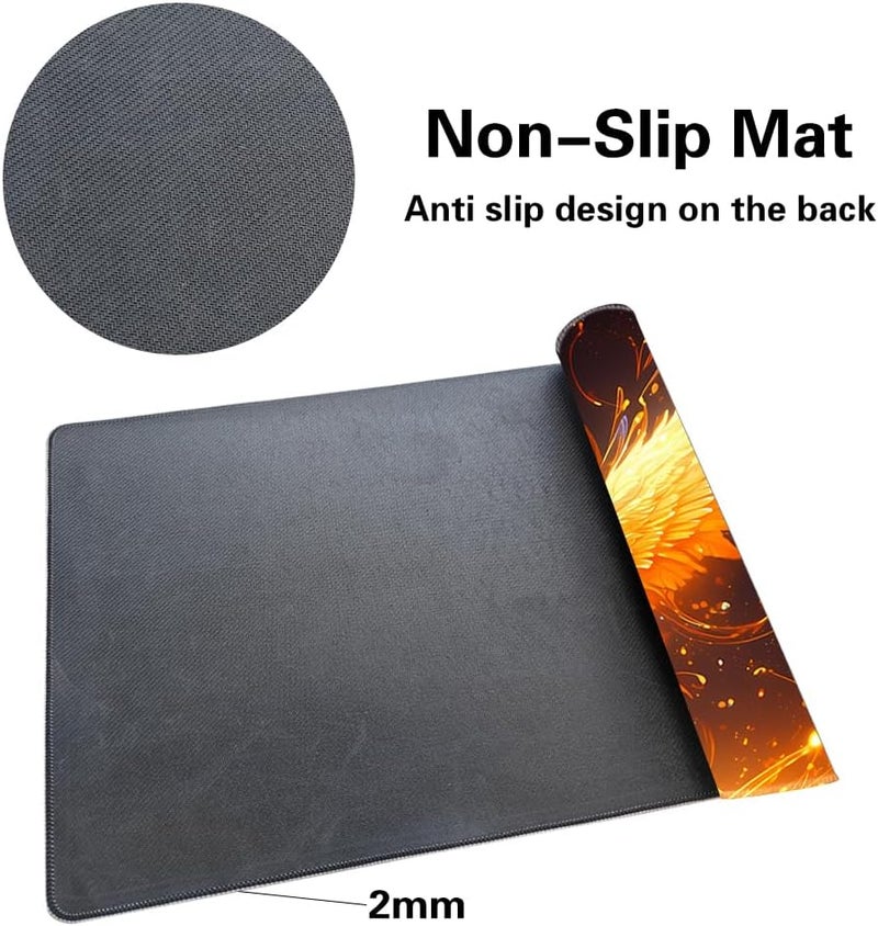 SIXTORE Store Board Game 14x24in MTG Playmat Compatible for OCG CCG RPG TCG Playmats (Fire Phoenix 1) - Image 5